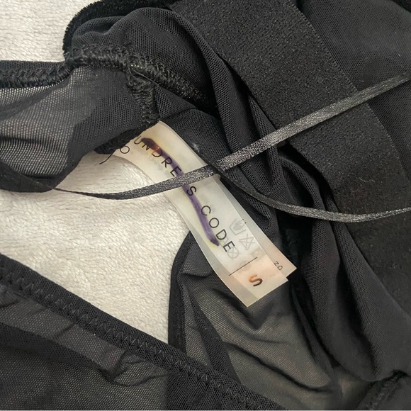 New! Undress Code Black Reach For The Stars Bodysuit 3121 - Picture 6 of 11